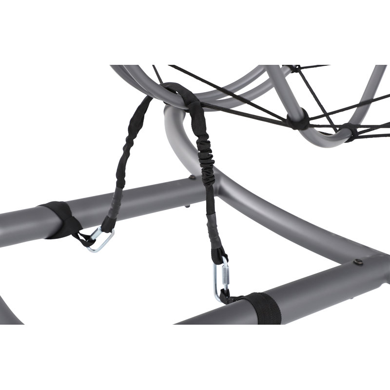 Lyon Anthracite Outdoor Double Hanging Chair, Double, Anthracite Grey