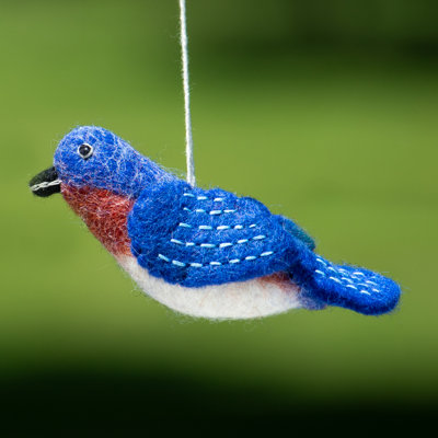 5'' Handmade Fabric Animals Hanging Figurine Ornament