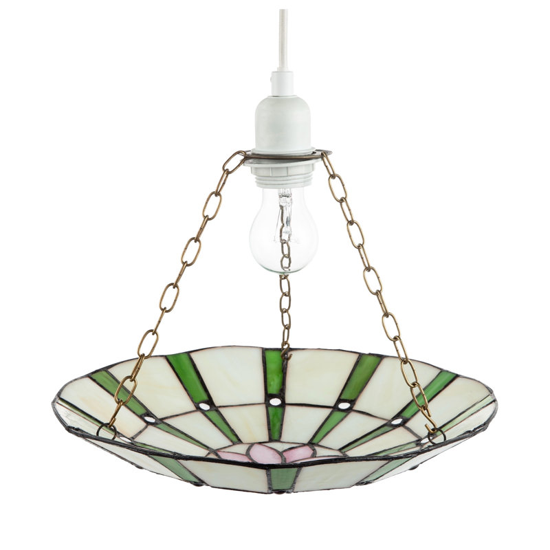 6cm H Glass Bowl Pendant Shade ( No Direct Attachment Method ) in Green
