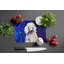Louie White Poodle Glass Cutting Board