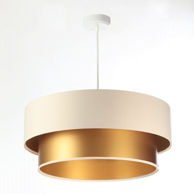 Shandra 1 - Light Black Drum Pendant
