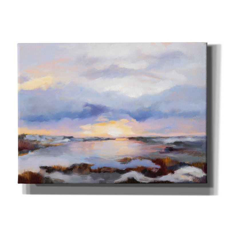 «High Hour Dunes» par Odile, art mural sur toile, H 40 po x l 54 po x P 1,5 po