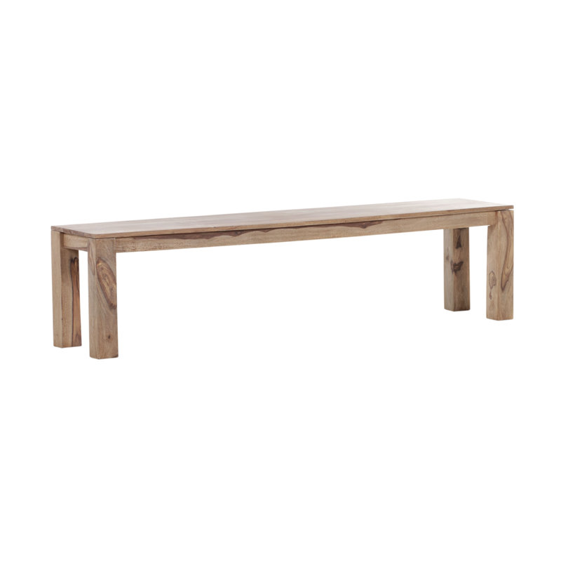 Rigid Solid Wood Bench, 45 cm H x 180 cm W x 40 cm D