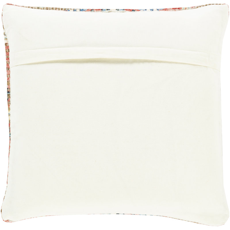 Coussin décoratif carré en mélange de coton / jute / polyester / polyester Vince, Polyester / bourre de polyester