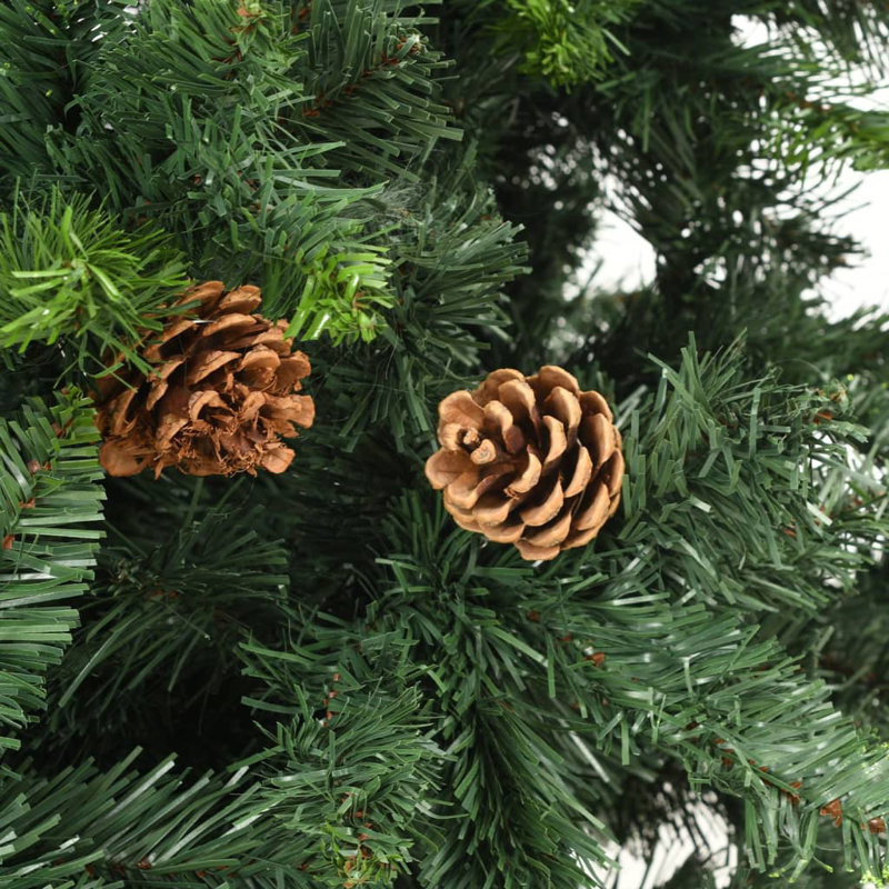 Artificial Christmas Tree with LEDs&Ball Set, 6.89ft H x 3.9ft W x 3.9ft D