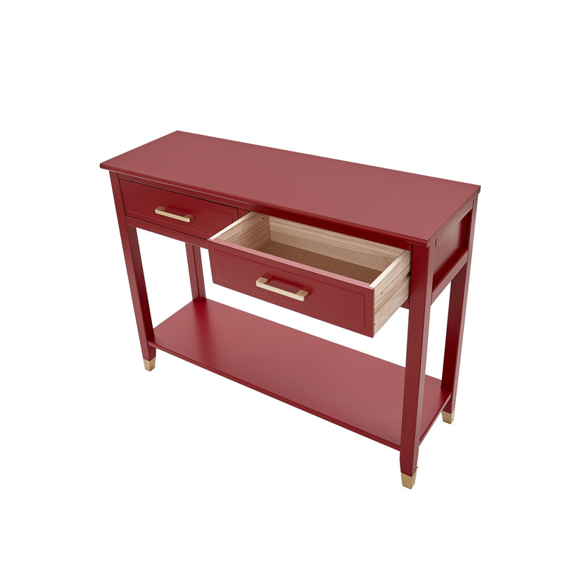 Ossian 105cm Console Table, Red