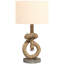 HOMCOM LED Nautical Table Lamp with USB Charging Port for Bedroom Living Room