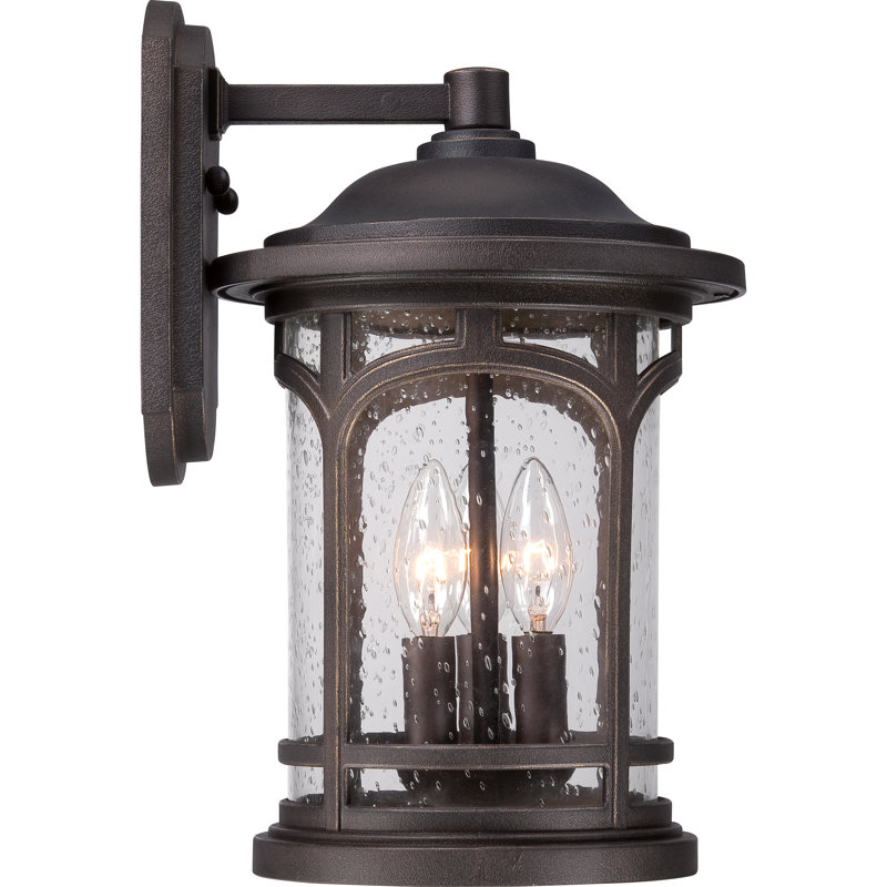 Lanterne murale d'extérieur à 3 ampoules Sheppard, H 14,5 po x l 9 po x P 10 po, Bronze palladien