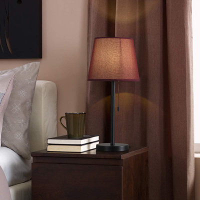 Lampe de chevet noire 20,3 po Allrud