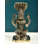 8" Brass Mariamman Statue – Handmade South Indian Goddess Durga Idol for Home Temple & Spiritual Décor