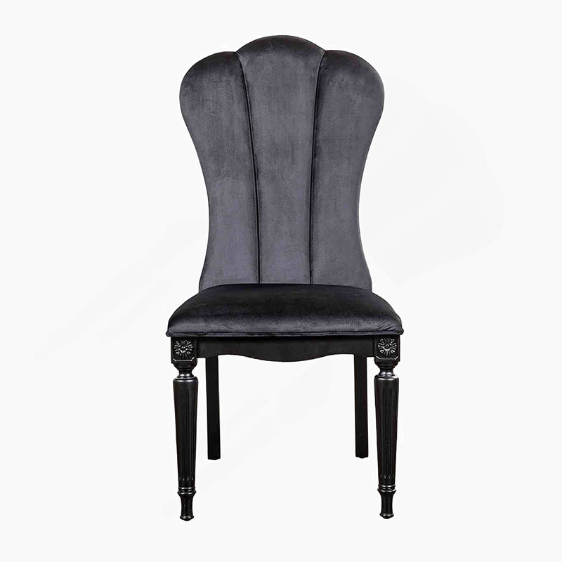 Chaise d'appoint 2Pc, Noir, Noir