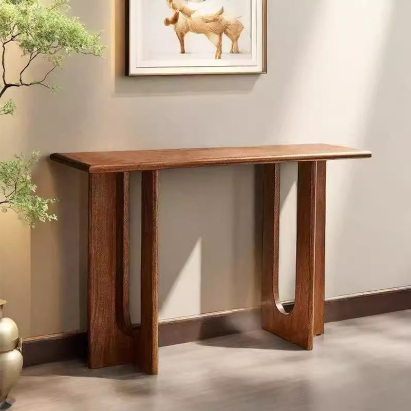 Modern full solid wood porch table., 31.5" H x 55" W x 11.8" D
