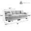 Canapé modulaire 84 po Chenille-870080731