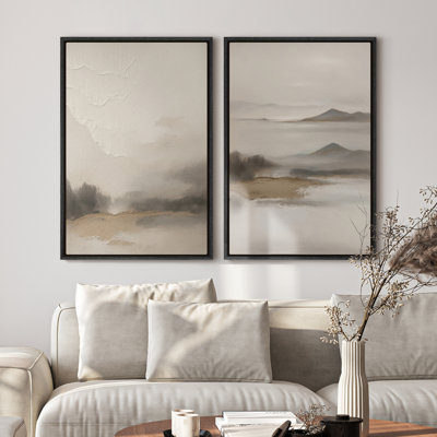 Framed Canvas Wall Art, Vintage Abstract Wall Canvas Prints 24"x36"
