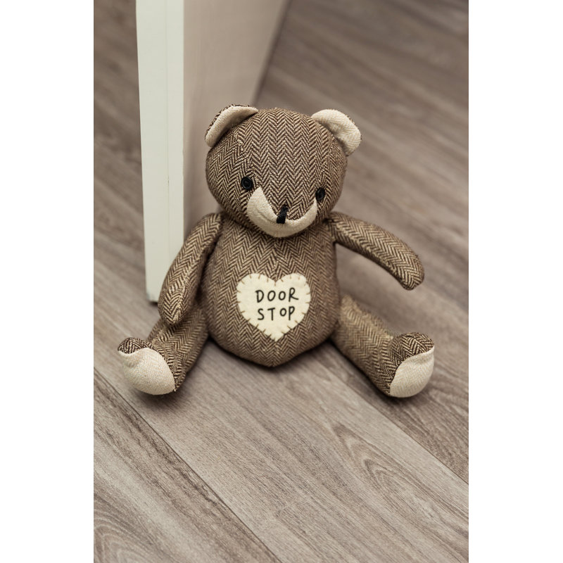Ted Teddy Bear Fabric Door Wedge