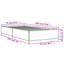 Vidaxl Bed Frame Engineered Wood And Metal-426685136-426685139