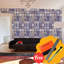 20cm W x 20cm L PVC Peel and Stick Mosaic Tile