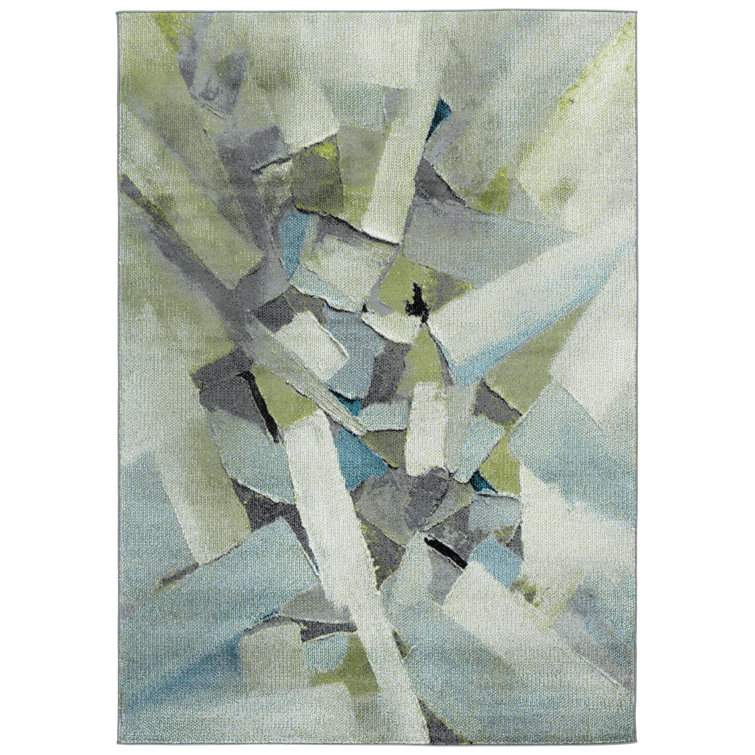 Gillo 6937 Area Rug In Green / Grey