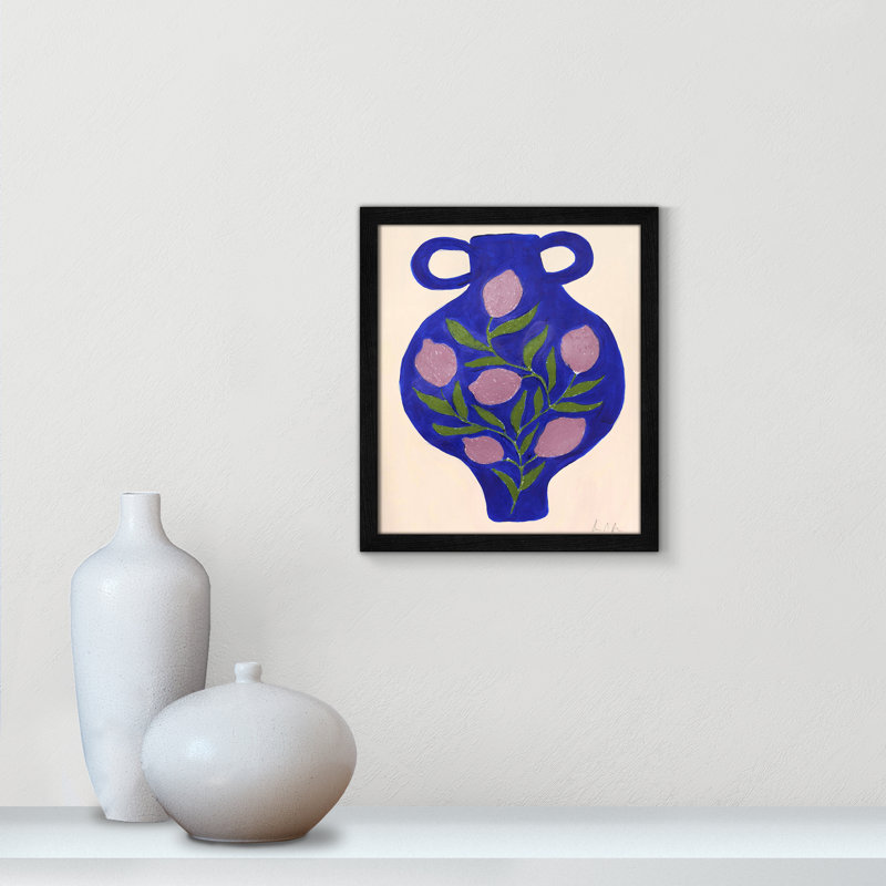 Vase n ° 03 par Camilla Bergqvist, Impression encadrée noire sans passe-partout, H 15 po x l 13 po x P 0,75 po