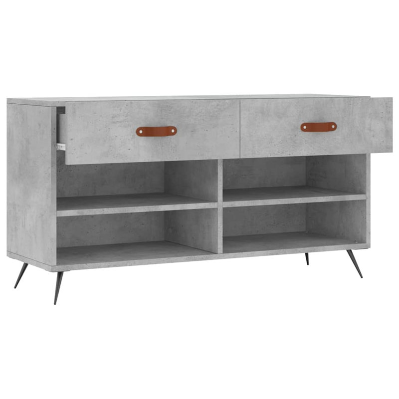 Khris Storage Bench, Concrete Grey