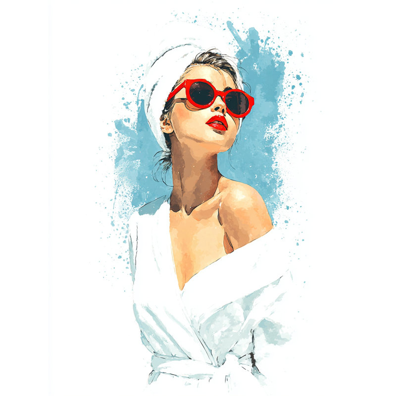 Sunlit Glamour - Wrapped Canvas Wall Art