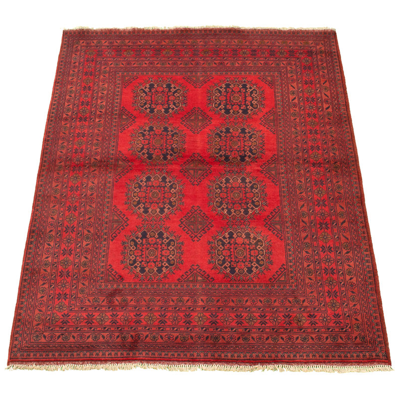 Tapis de zone en laine 5 pi x 6 pi 6 po à la main one-of-kind-noué la 2010 esari turque Allaina