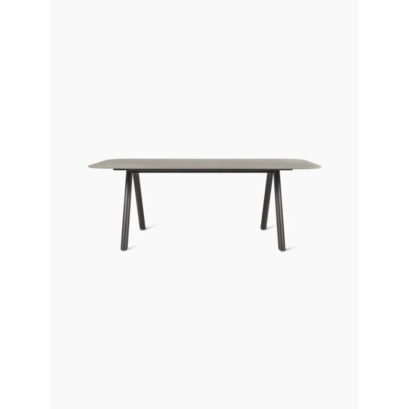 Kodo Outdoor Dining Table, 30'' H x 89'' W x 39'' D, Fossil Gray, Portland