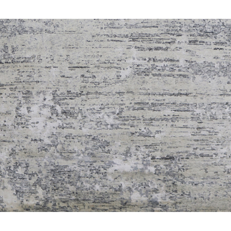 Hand Woven Silk and Wool Abstract Area Rug, Rectangle 2' x 3'