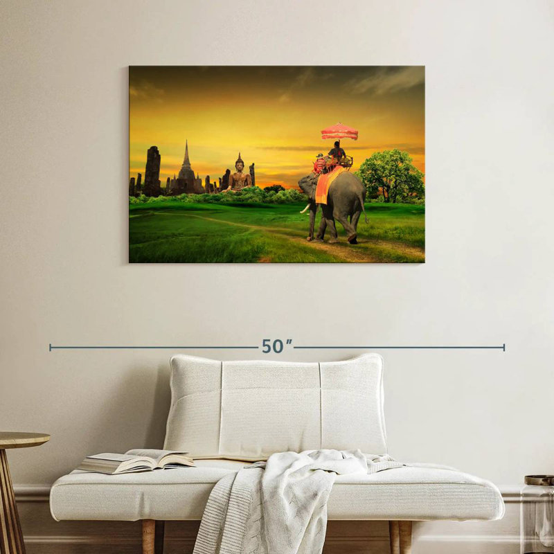 Brampt Thailand Elephant Ride, 26" H x 39" W
