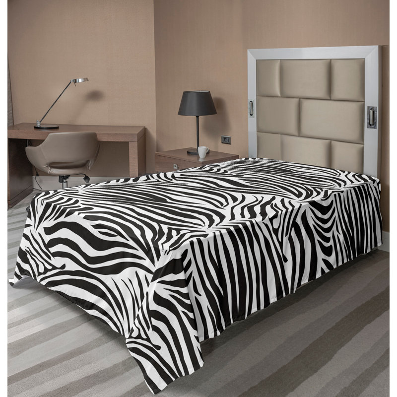 Ambesonne Nature Top Flat Sheet Glisten Fish Sunlight King Blue Purple White, Drap plat pour lit simple TG