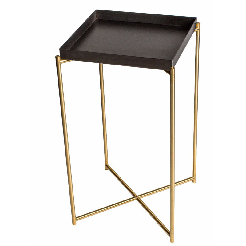 Bedell Plant Stand, Brass, Gun Metal