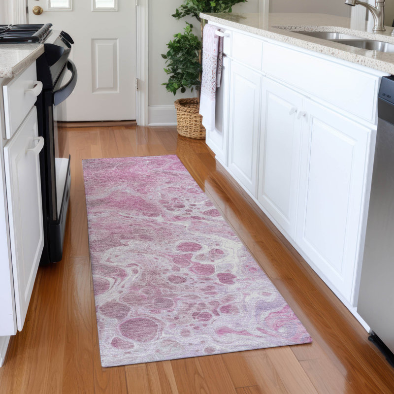 Premium Machine Washable Varroville AMF1705 Abstract Rug, Runner 2'3" x 7'6"