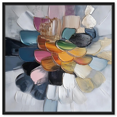 Art abstrait moderne sur toile chromatique par Art Remedy