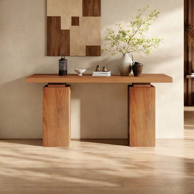 Console minimaliste de style nordique, H 31,5 po x l 55,12 po x P 13,78 po