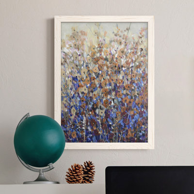 Fall Wildflowers I, toile encadrée de qualité supérieure - prête à être accrochée