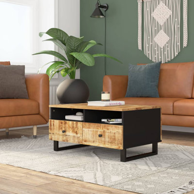Bruckmann 80cm Solid Wood Top Console Table