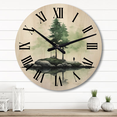 Horloge murale en bois massif Anevay