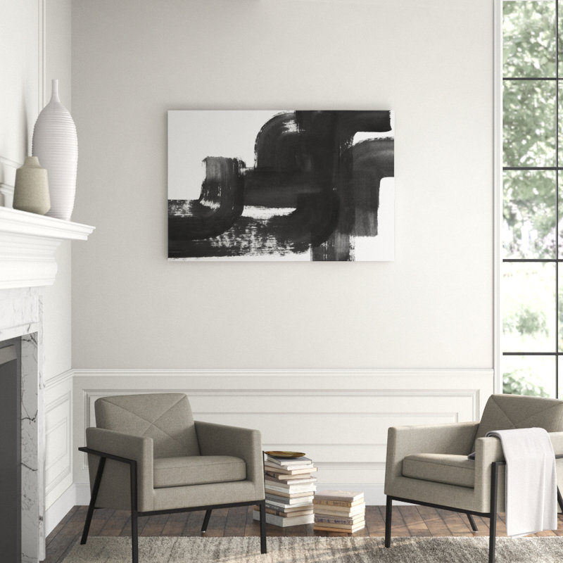 Concentric Corners II Print by Bobby Berk, 30" H x 45" W x 1.5" D, Image Brush Gel