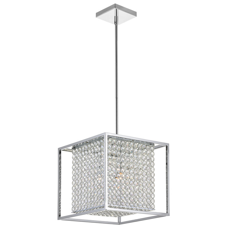 Luminaire suspendu carré à 3 lumières Beckles