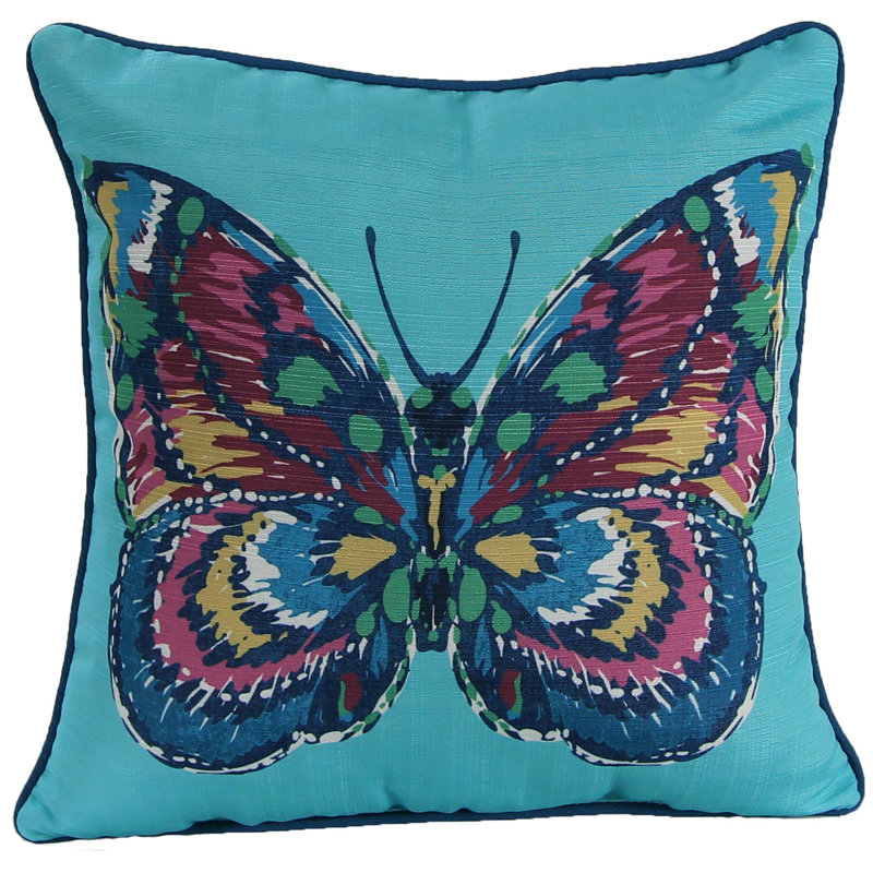 Indoor Throw Pillow, Butterfly, 17" x 17"