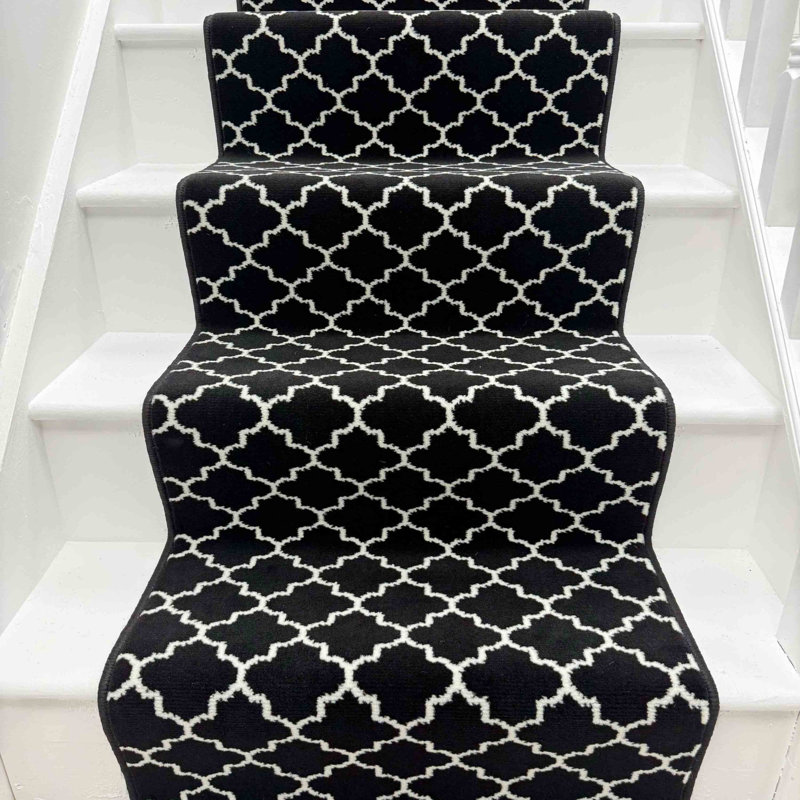 Stair Runner Geometric Area Rug, Runner 60 x 450 cm