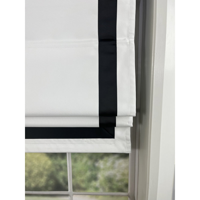 Blackout Roman Shade, Black, 34" W x 63" L