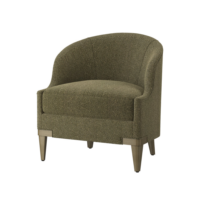 Fauteuil demi-tonneau Lafayette, Rise Fern (tissu performance) 1357-34, Dune