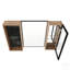 Armoire de salle de bain avec miroir, rangement, armoire à pharmacie murale, tablettes réglables, fabrication en contreplaqué pour la durabilité et l'efficacité de l'espace
