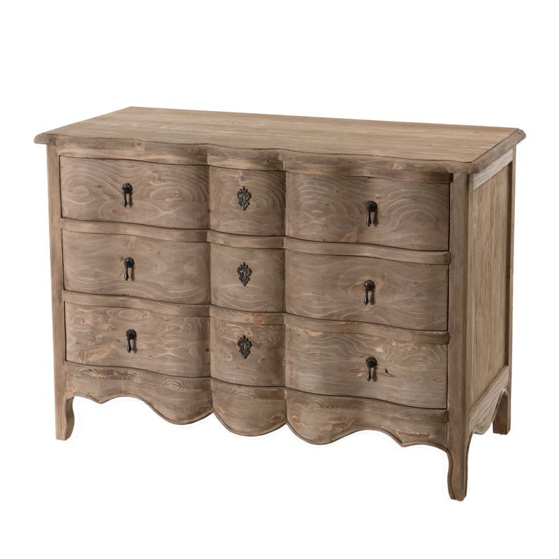 Cavallo Solid Wood 110cm W 3 - Drawer Chest of Drawers