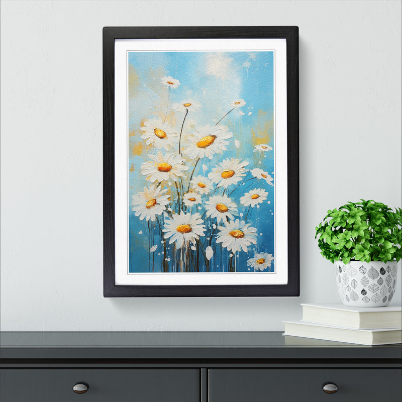 Single Picture Frame Print on Wood, Black Framed, 34cm H x 25cm W