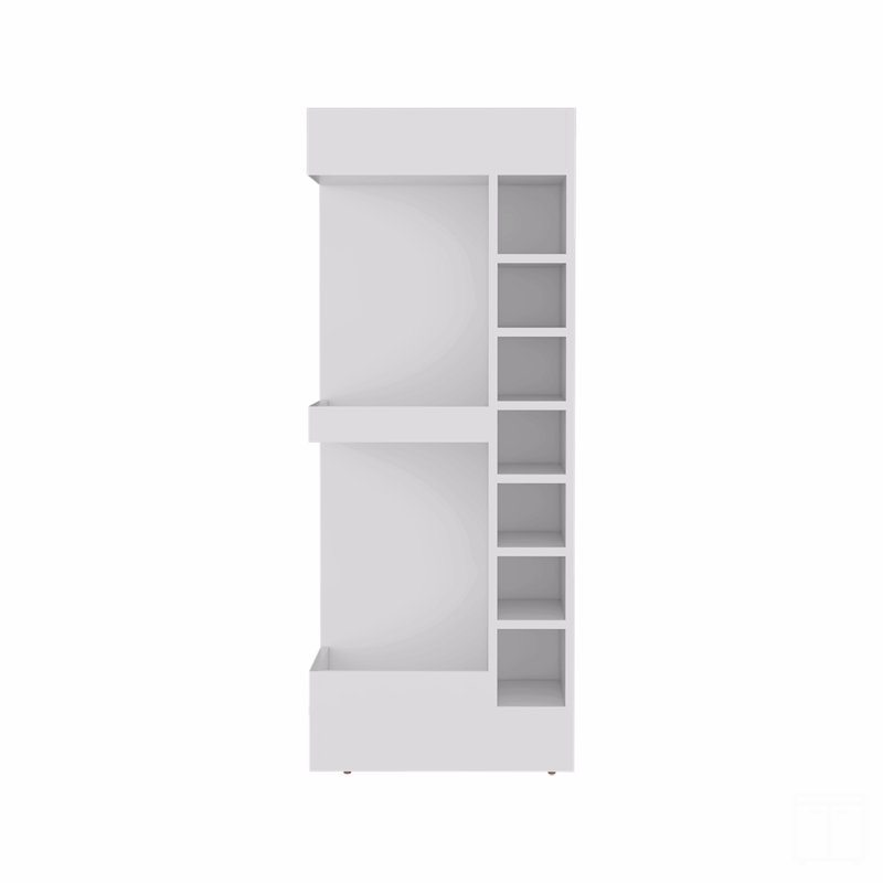 Bar, 16 tablettes, 45.9" H x 39.4" W x 18.3" D, Blanc