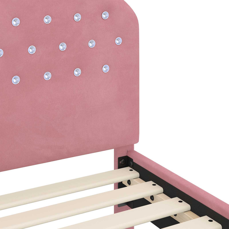 Bed Frame, Single (3'), Pink
