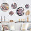 Pastel Fractal Simplicity I - Décoration murale géométrique moderne en métal