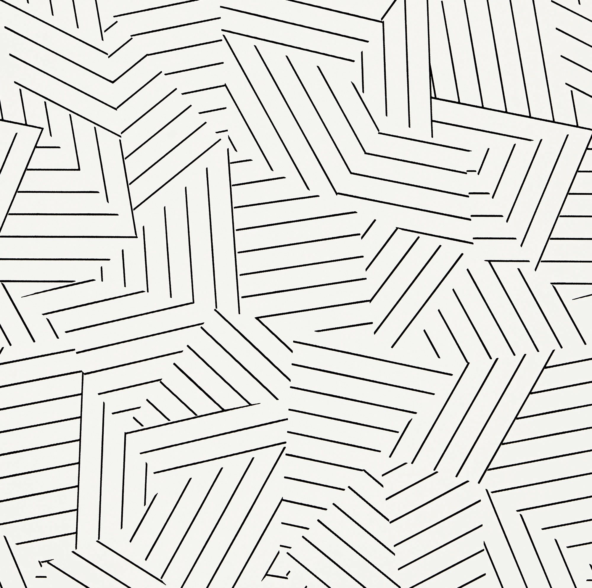 As Creation Modern Geometric Leaf Striped Pastel Wallpaper